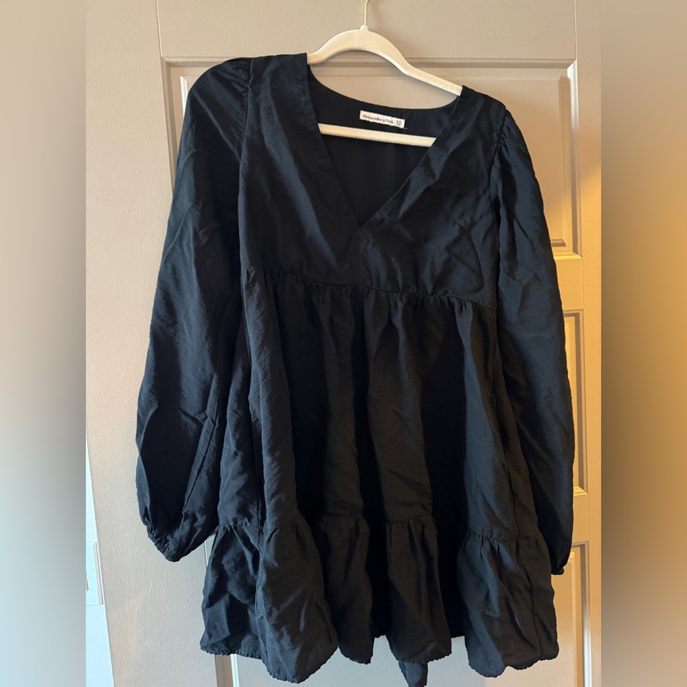 Abercrombie & Fitch Midnight Black V-Neck Dress